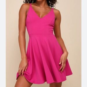 Lulus NWT Pink Sleeveless Party Dress Size XS